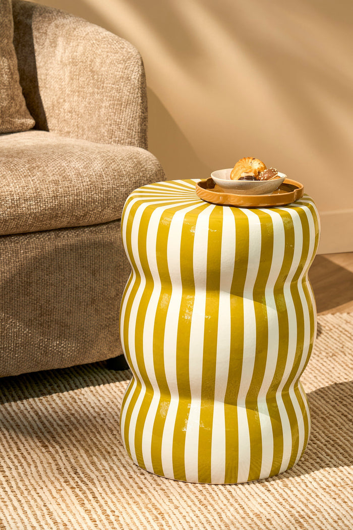 Mica Decorations Skipper Bijzettafel - H44 x Ø32 cm - Keramiek