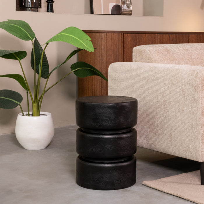 LABEL51 - Bijzettafel Milly - Zwart Mangohout