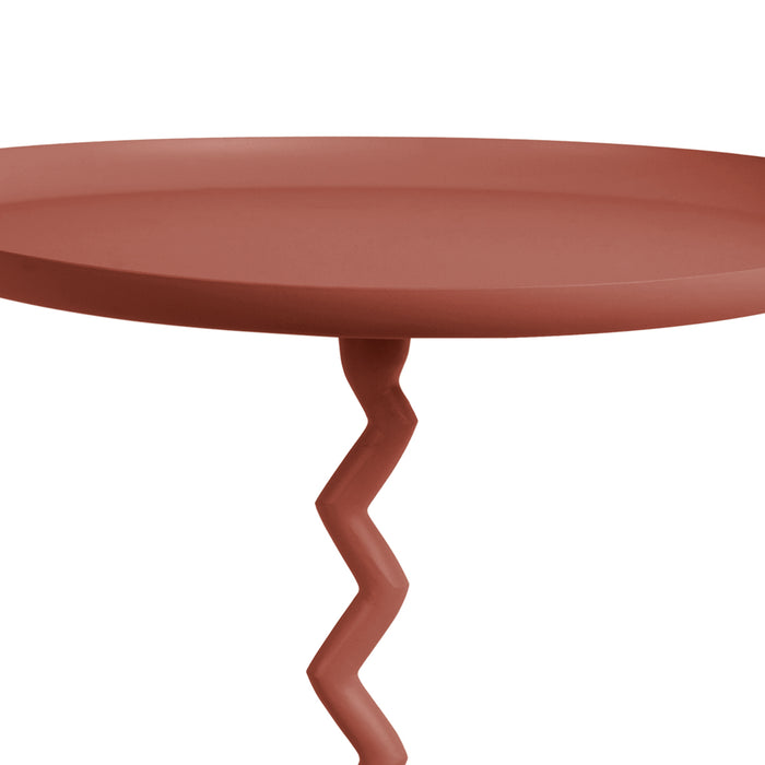 Leitmotiv - Bijzettafel Zig Zag Medium - Rode oker