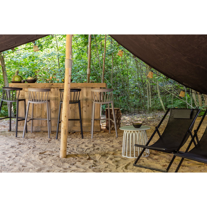 WOOOD Boy Bijzettafels - Kunststof - Taupe - Set van 2