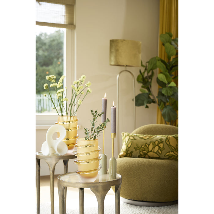 Light & Living - Bijzettafel LAPAZ - Ø40x52cm - Brons - Set van 2