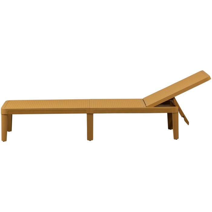 WOOOD Jinte Ligbed Tuin - Kunststof - Geel - 29x55x191