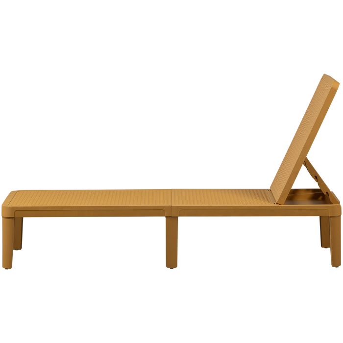 WOOOD Jinte Ligbed Tuin - Kunststof - Geel - 29x55x191