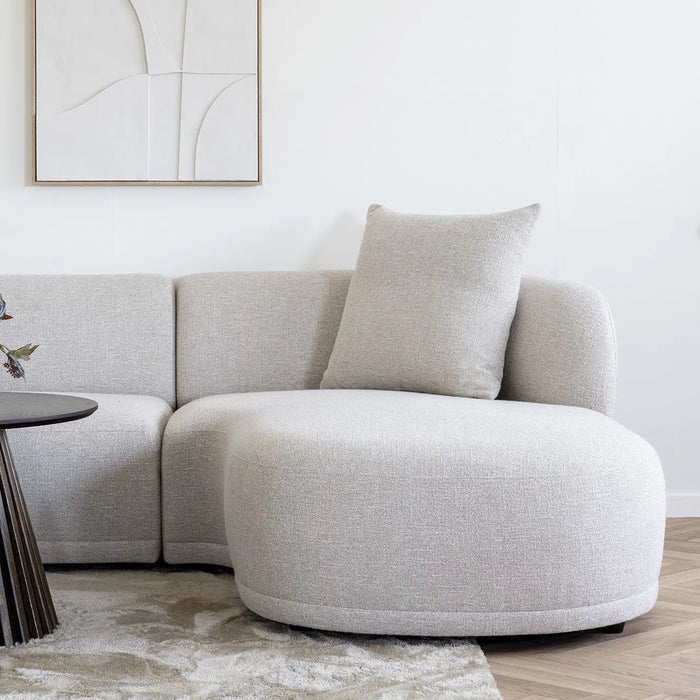 Artichok Mandy Gestoffeerde 3,5-Zits Hoekbank Beige - Rechts - 294 cm