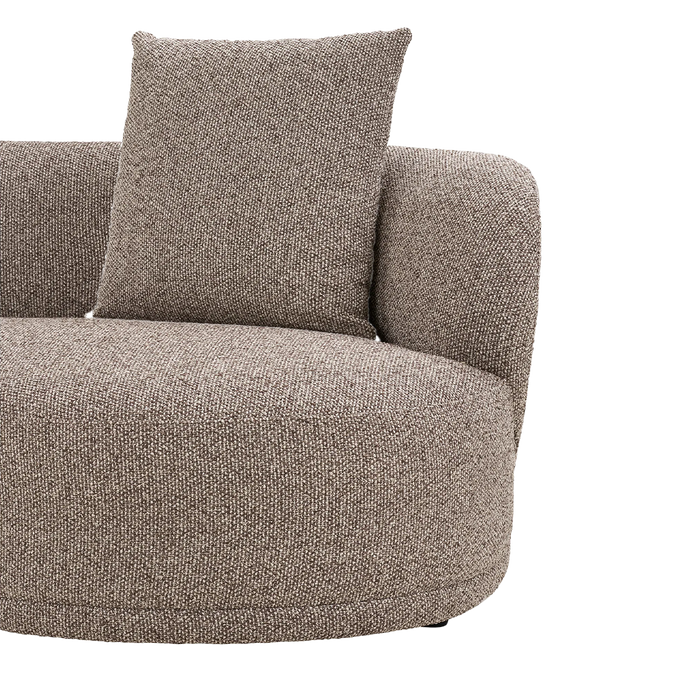 Artichok Mandy Gestoffeerde 3,5-Zits Hoekbank Bruin - Links - 294 cm