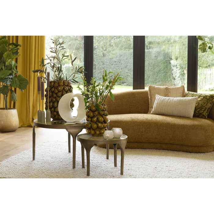 Light & Living - Bijzettafel LAPAZ - Ø85x45cm - Brons - Set van 2