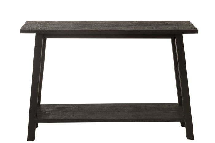 J-Line console Vierkant - hout - zwart