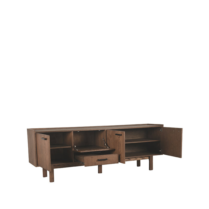 LABEL51 - Dressoir Cali - Smoked Eiken - Zwart Metaal