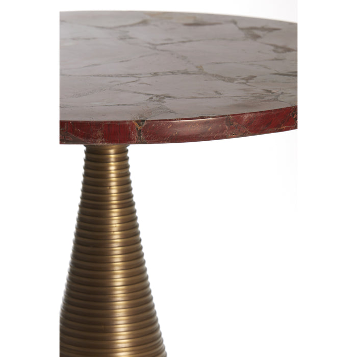 Light & Living - Bijzettafel BAHIA - Ø52x59cm - Rood