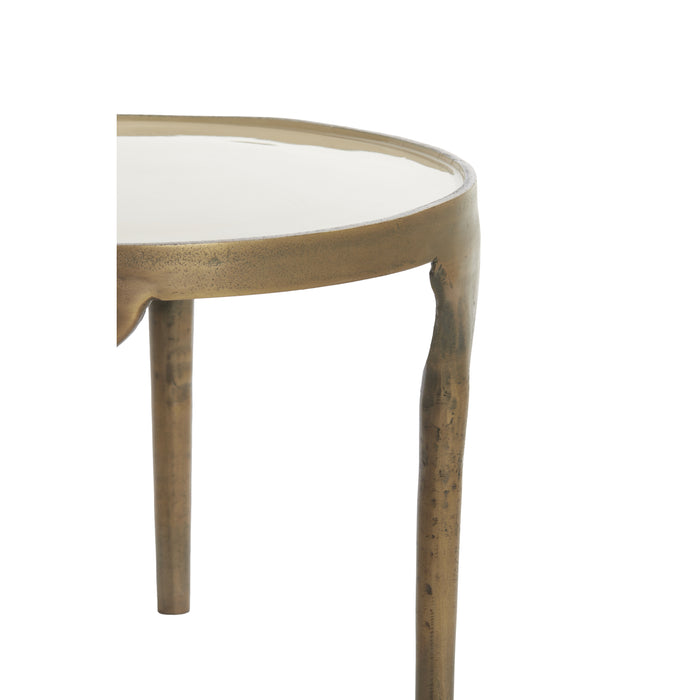 Light & Living - Bijzettafel LAPAZ - Ø85x45cm - Brons - Set van 2