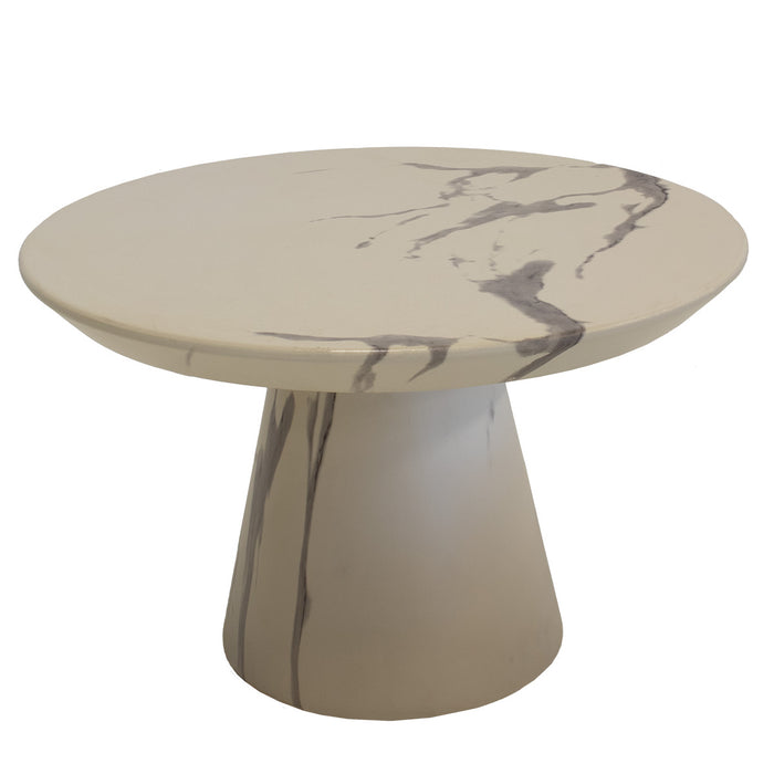 DÉJA Living - Loungetafel Marmerlook - Rond - 60x60x38cm - Flen