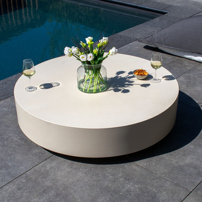 DÉJA Living - Loungetafel Beige - Rond - 120x120x30cm - Bergby