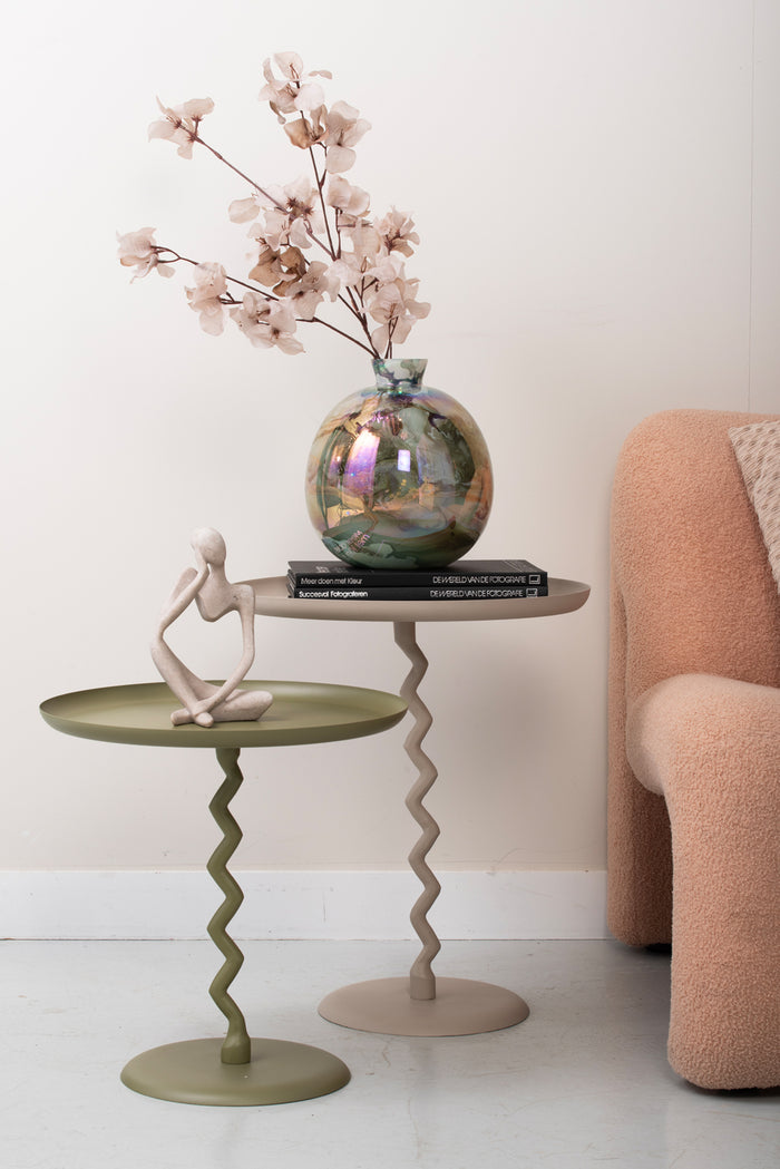 Leitmotiv - Bijzettafel Zig Zag Medium - Army green