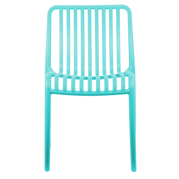 Leitmotiv - Eetkamerstoel Glee - Turquoise blue