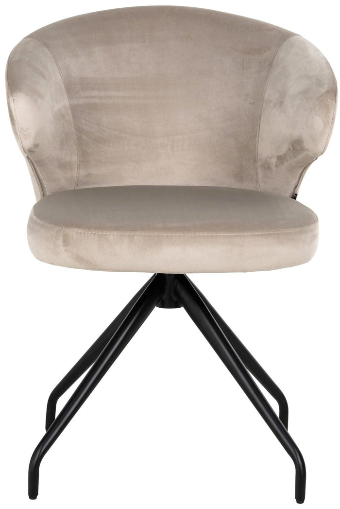 Richmond Interiors Milly Khaki Velvet Draaistoel