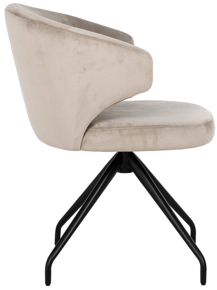 Richmond Interiors Milly Khaki Velvet Draaistoel