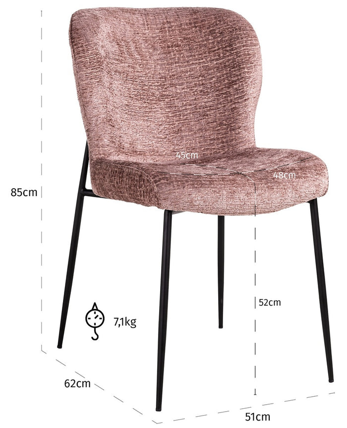 Richmond Interiors Darby Pale Fusion Eetkamerstoel