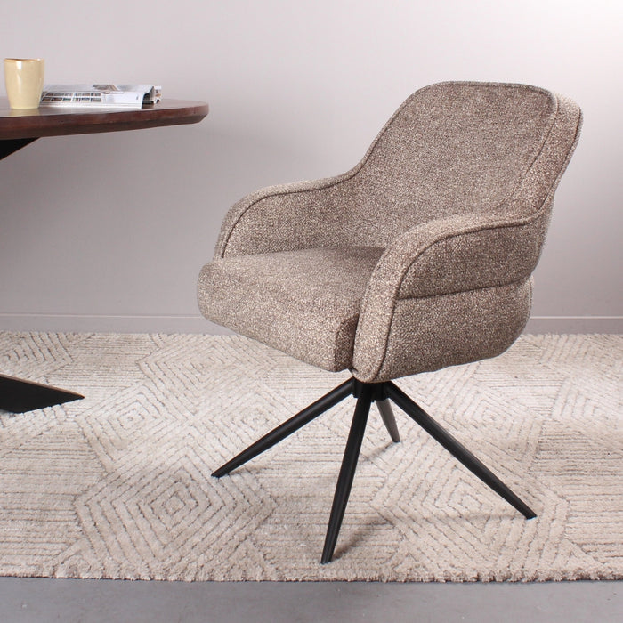 DS4U Loisa armstoel terugdraai - taupe