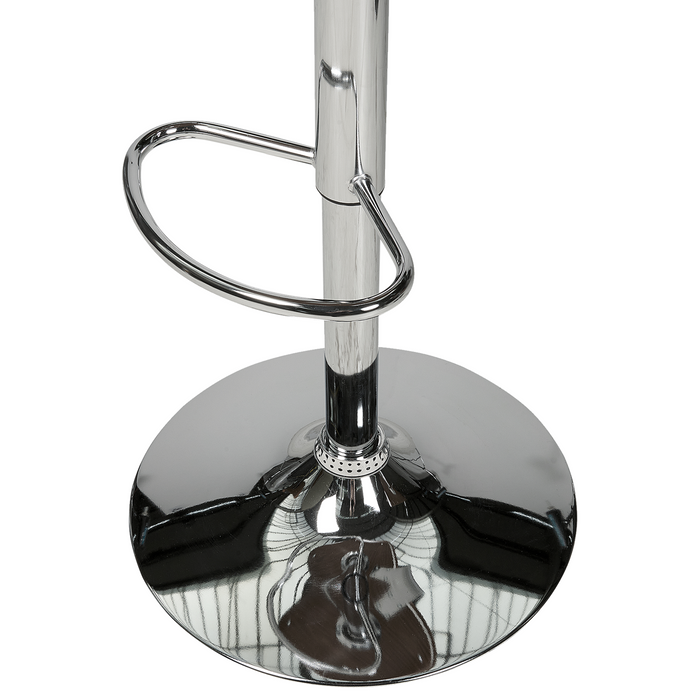 Beliani - BAKU - Barkruk verstelbaar - Donkerbruin|Zwart - Kunstleer