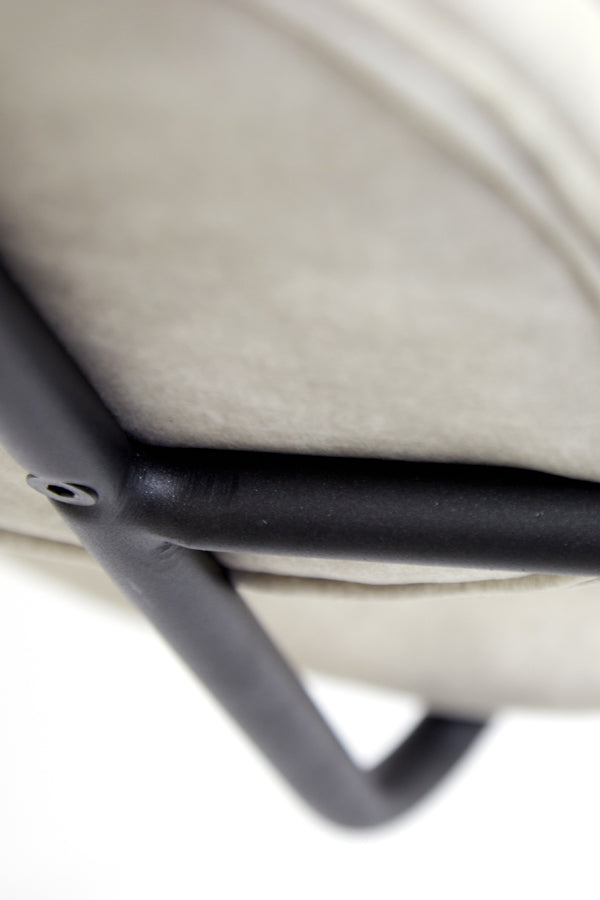 Light&living Eetkamerstoel 58x58x82 cm EMMA velvet grijs-donker grijs