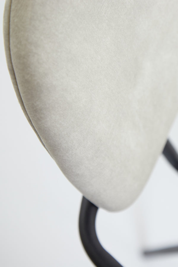 Light&living Eetkamerstoel 58x58x82 cm EMMA velvet grijs-donker grijs