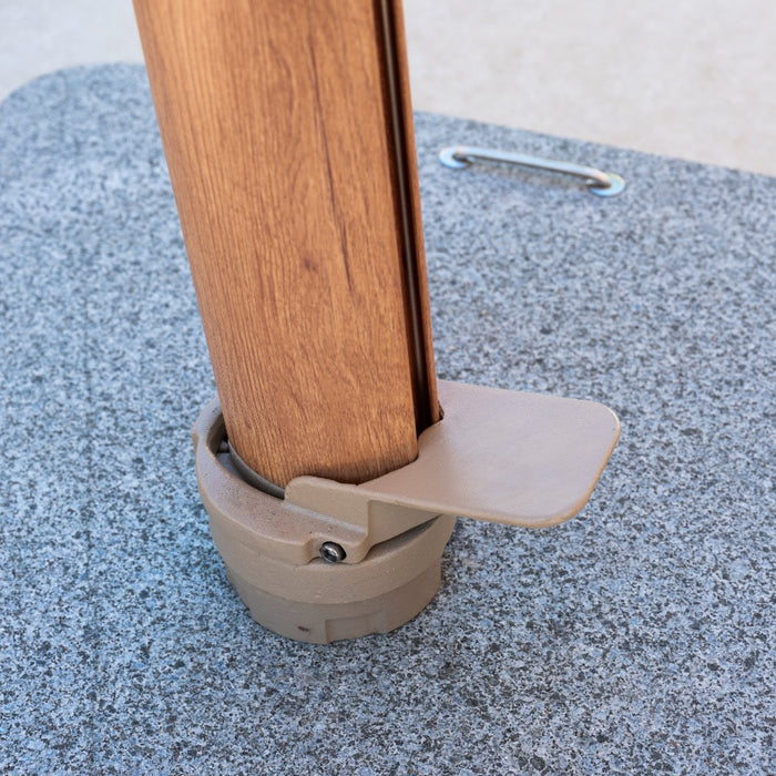 4-Seasons Hacienda zweefparasol 300 x 400 cm. - Woodlook|Sand