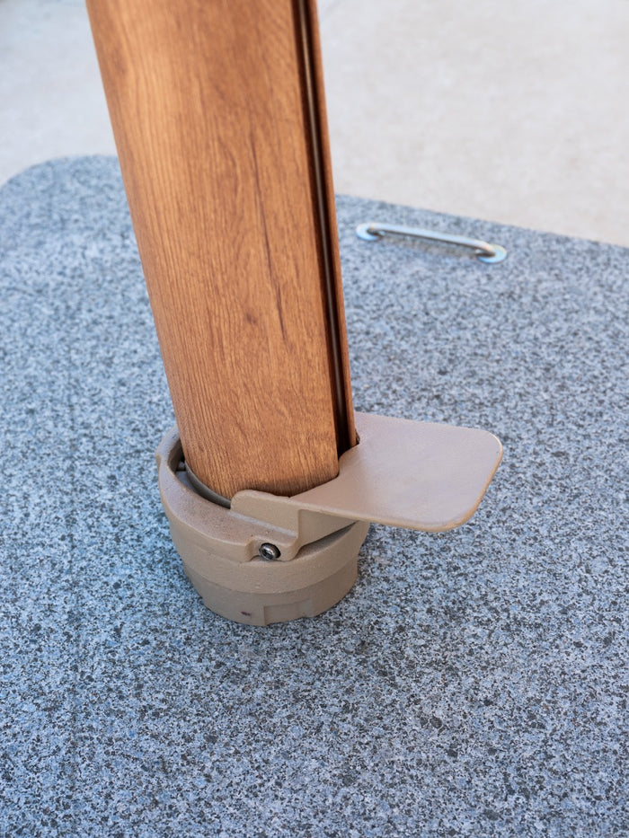 4-Seasons Hacienda zweefparasol 300 x 400 cm. - Woodlook|Sand