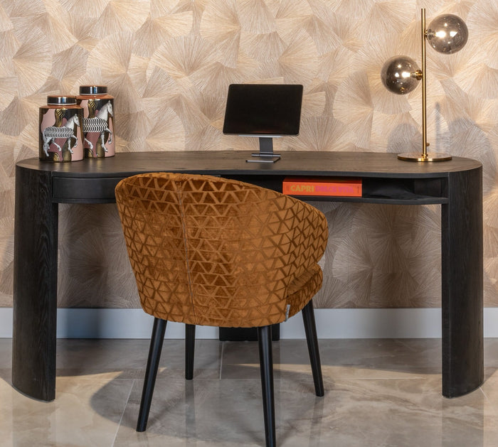 Richmond Interiors Indigo Armstoel Gold Triangle