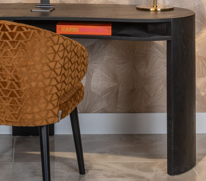 Richmond Interiors Indigo Armstoel Gold Triangle