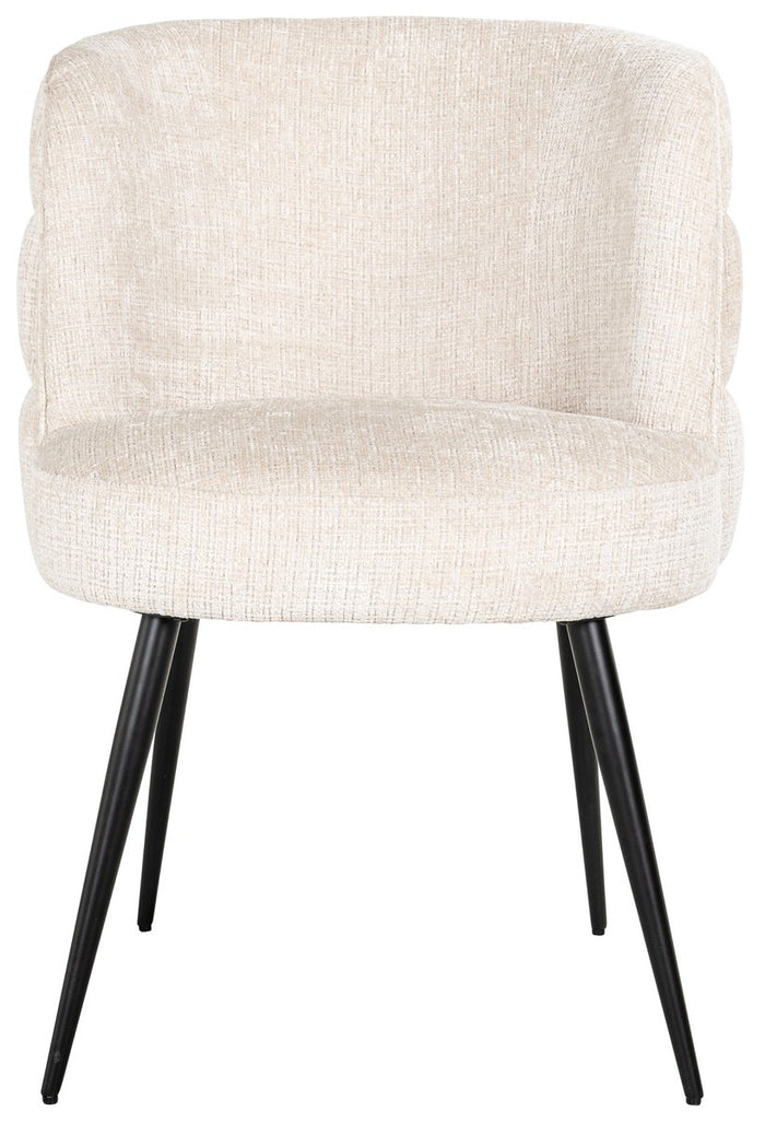 Richmond Interiors Stella Beige Chenille Eetkamerstoel