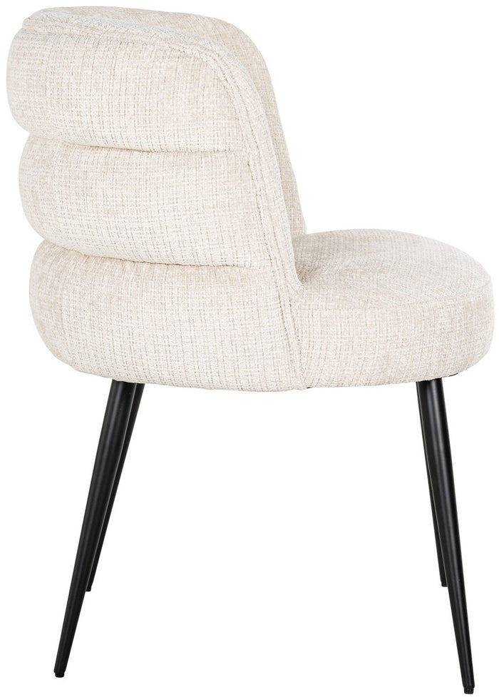 Richmond Interiors Stella Beige Chenille Eetkamerstoel