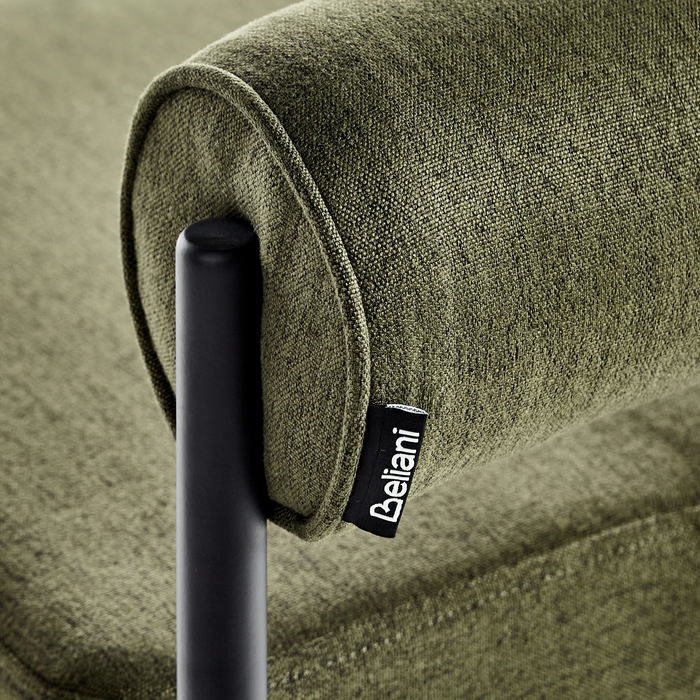 Beliani - AMAYA - Barkruk set van 2 - Olijfgroen - Polyester