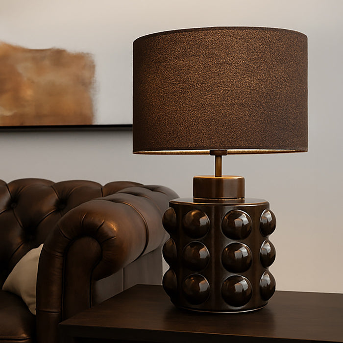 Tafellamp Calamaro bruin Kare Design