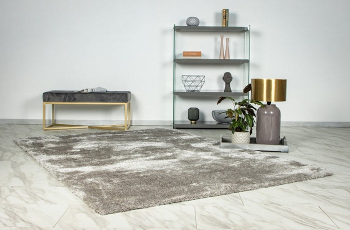 Lalee Glamour 160 x 230 cm Vloerkleed Zilver