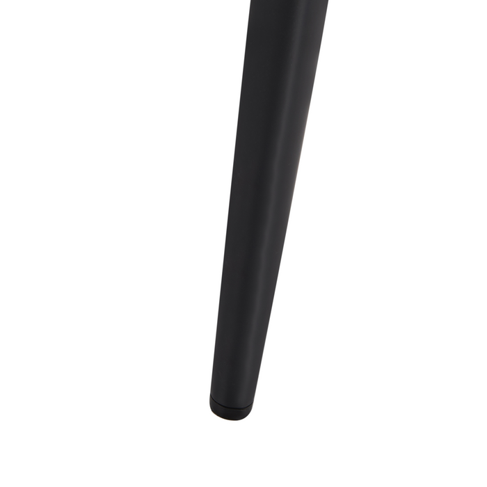 Beliani - CORNELL - Barkruk set van 2 - Zwart|Crème - IJzer