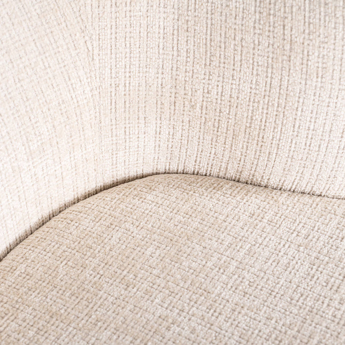 Richmond Interiors Cheyenne Beige Chenille Draaistoel