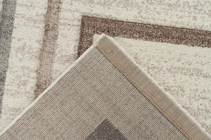 Lalee Trendy Carving 120 x 170 cm Vloerkleed Beige | Zilver