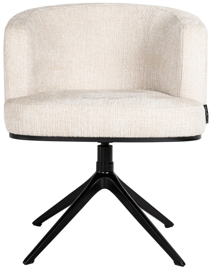 Richmond Interiors Cheyenne Beige Chenille Draaistoel