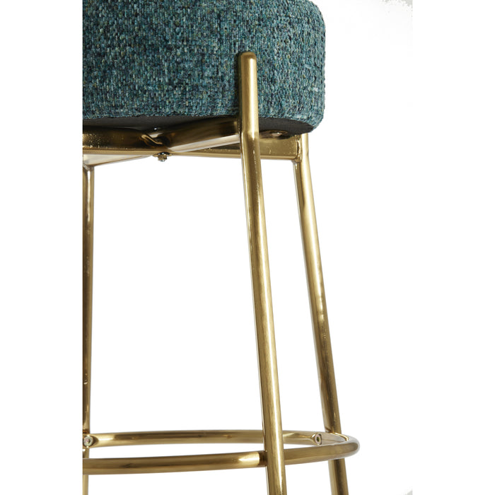 Light & Living Light&living Barkruk Ø41x67 cm LOKVA emerald-groen+goud