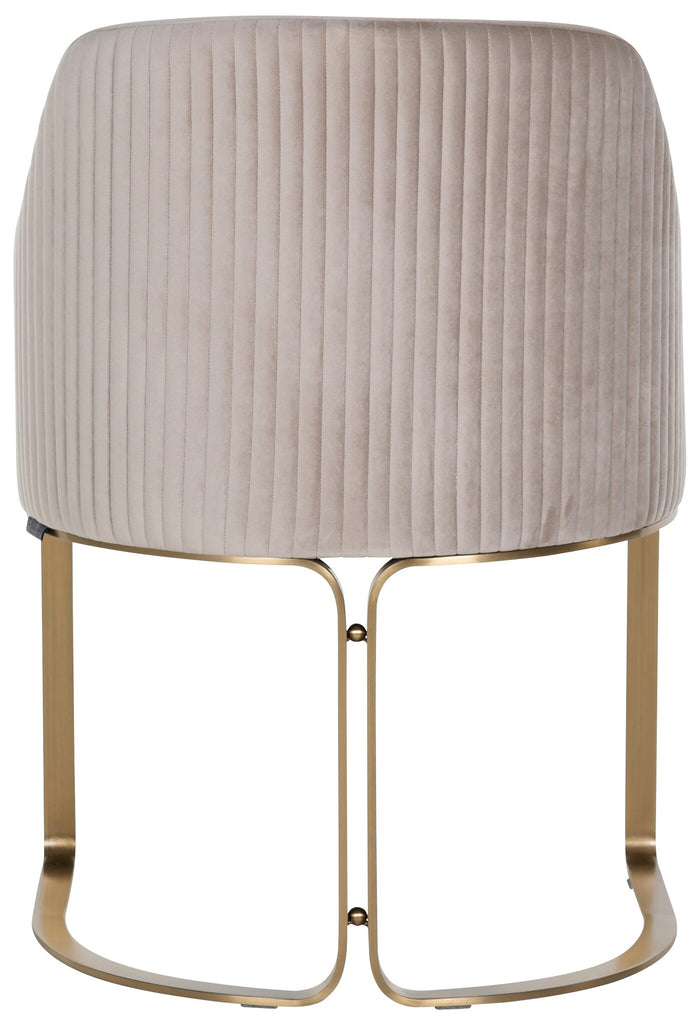 Richmond Interiors Hadley Velvet Khaki Eetkamerstoel