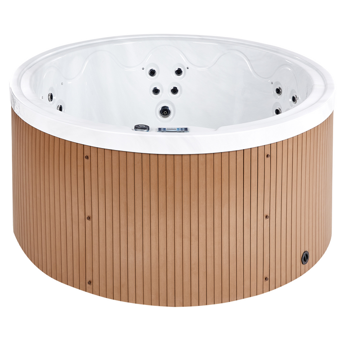 Beliani - MARFIL - Buiten hottub met LED - Wit - Acryl