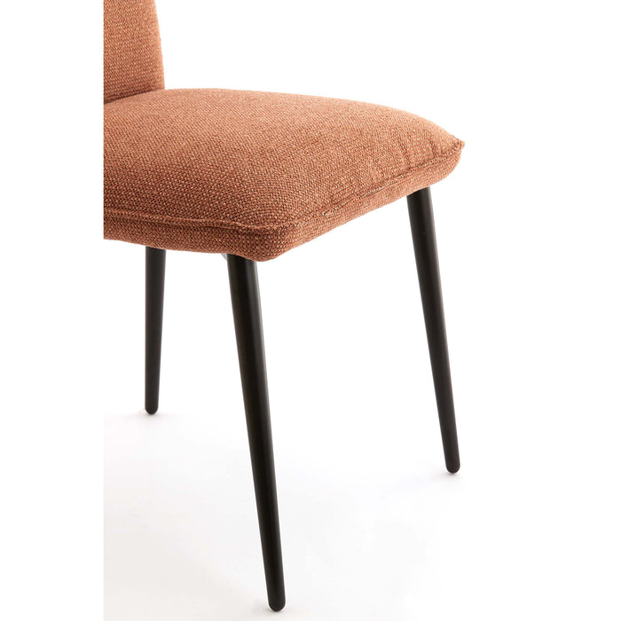 Light&living Eetkamerstoel 58x47x80 cm VADENI terra+zwart