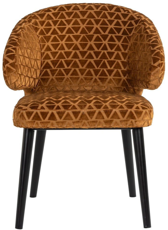 Richmond Interiors Indigo Armstoel Gold Triangle