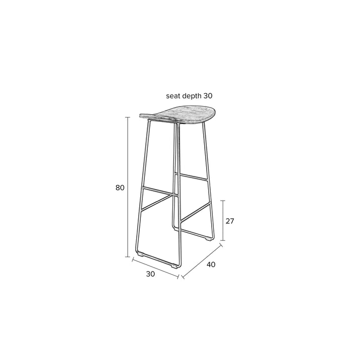 ANLI STYLE Barstool Tangle Natural