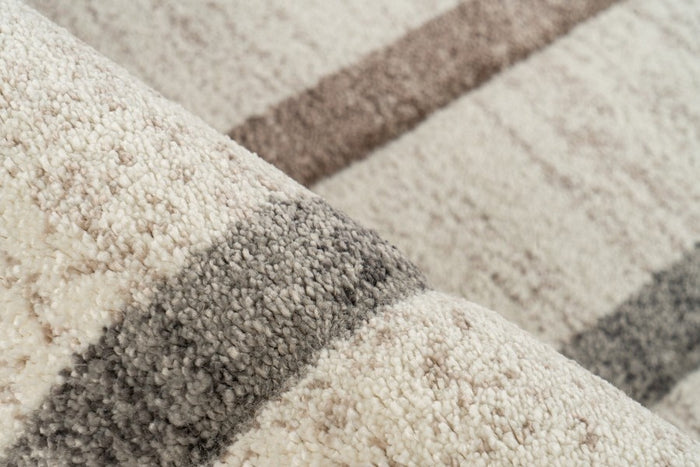 Lalee Trendy Carving 200 x 290 cm Vloerkleed Beige | Zilver