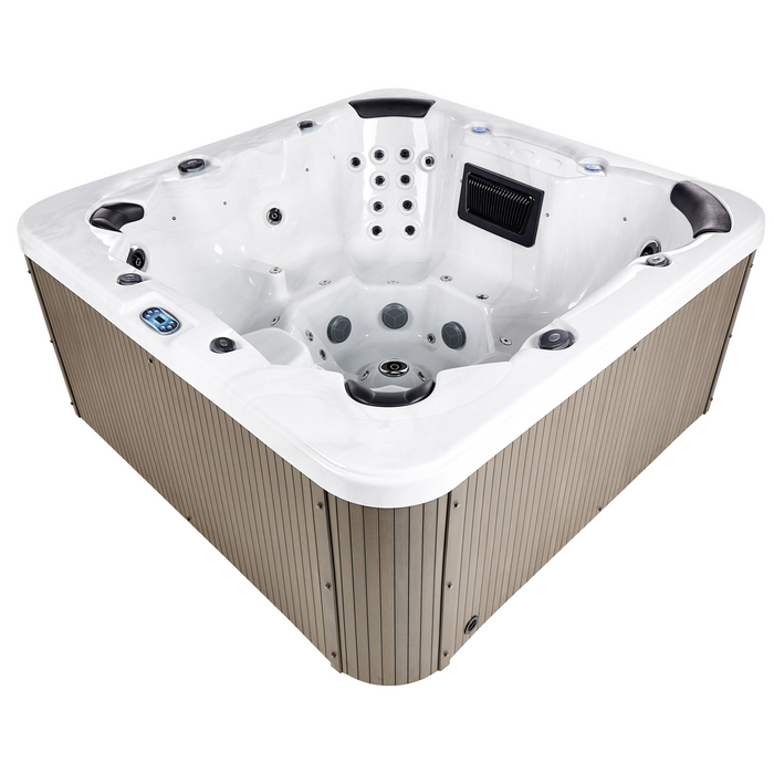 Beliani - VILLARRICA - Buiten hottub met LED - Wit - Acryl