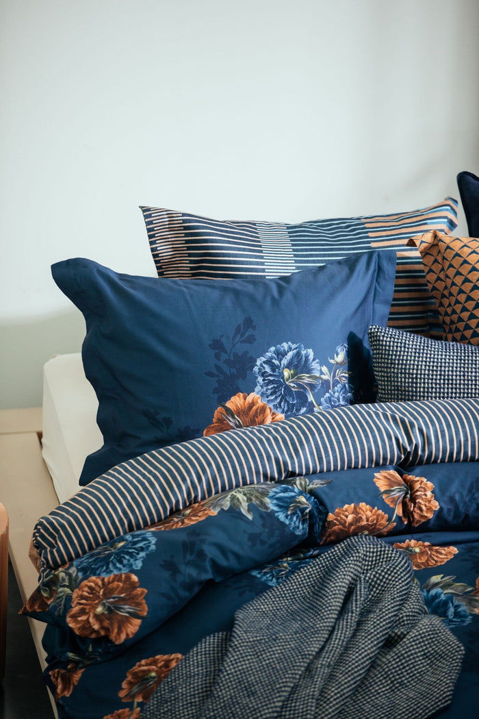 Dekbedovertrek Wander Oceanview | 140 x 200|220 cm | Bruin | Blauw