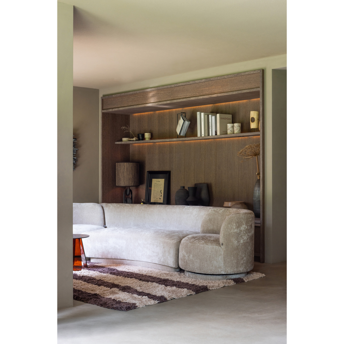 WOOOD Popular 2-zits Bankje - Polyester - Naturel - 72x215x97