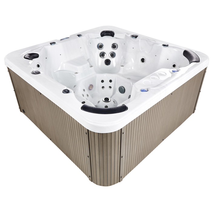 Beliani - VILLARRICA - Buiten hottub met LED - Wit - Acryl