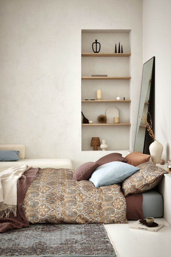 Dekbedovertrek Home 96 Toffee | Beige | Bruin | Satijnkatoen